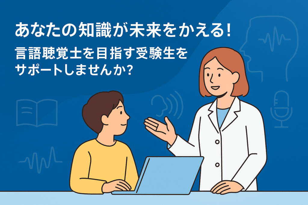 言語聴覚士試験対策 家庭教師募集｜医療・リハビリ分野の学習支援ができる方へ